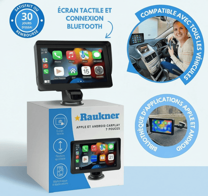 Carplay Android et Apple - 7 pouces - Raukner.com