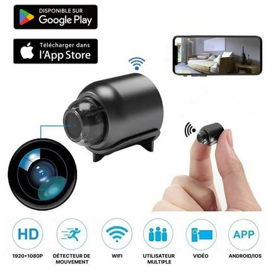 Mini Caméra Discrète HD 1080P - Vision Nocturne & Wi - Fi - Raukner.com